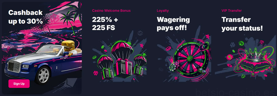 Betsio Casino Bienvenida